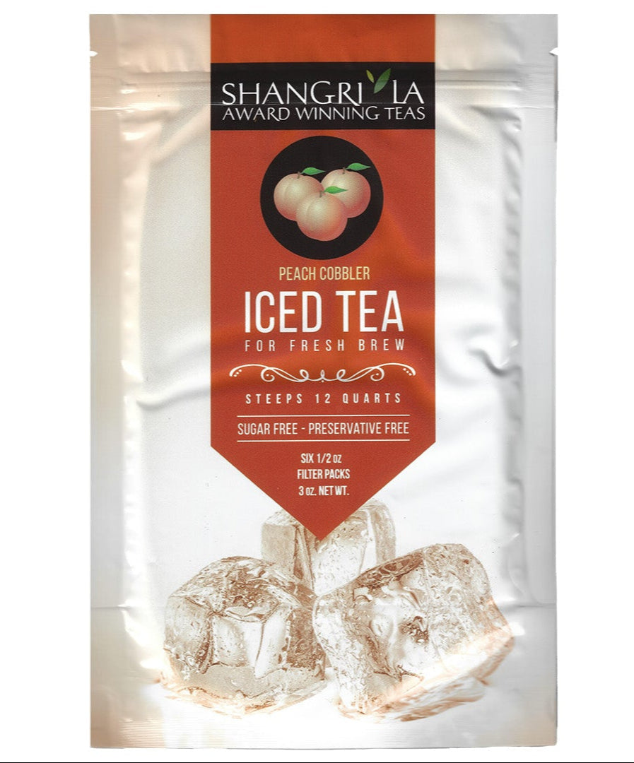 Peach Cobbler Iced Tea - New Launch! – Shangri La Tea