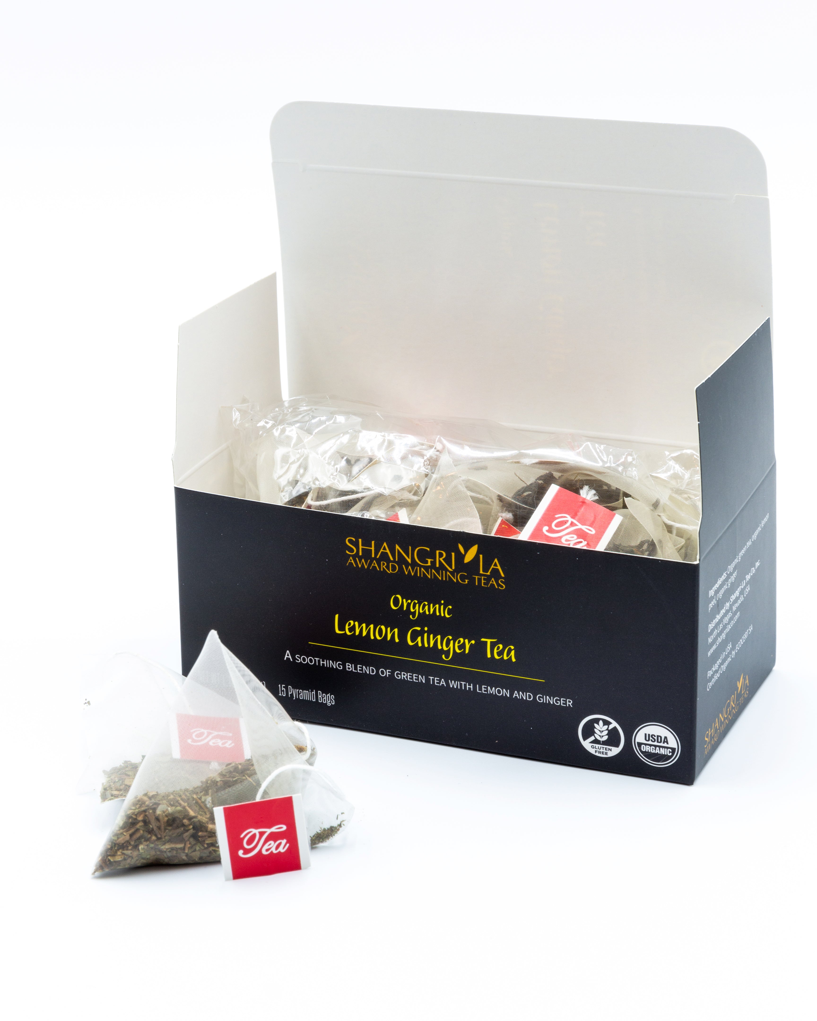 Organic Lemon Ginger Green Tea – Shangri La Tea