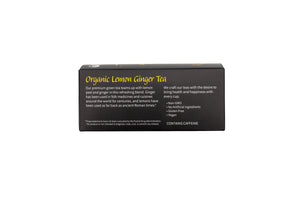 Organic Lemon Ginger Green Tea -New Launch!