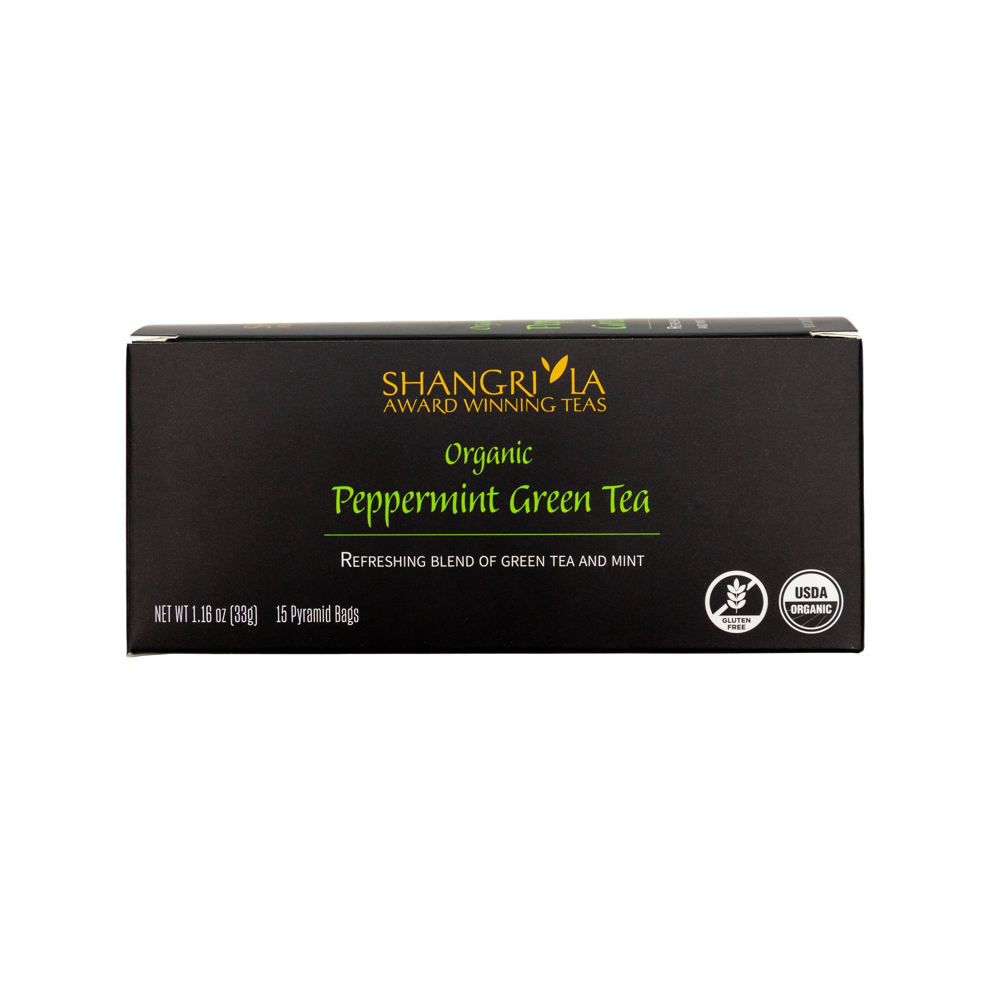 Mint Green Tea Pyramid Teabag  Organic Mint Green Tea Sachet